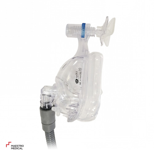 Орально-назальна маска силіконова Sleepas без отворів для видиху Орально-назальна маска силіконова Sleepas без отворів для видиху