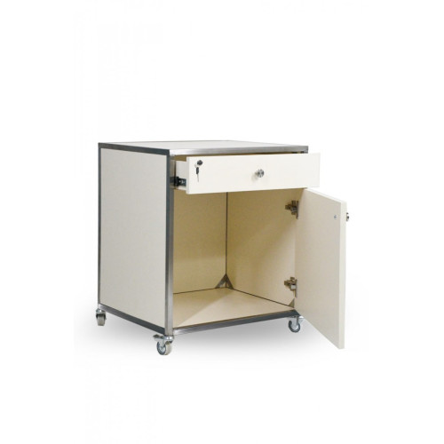 Тумба медична мобільна C.box CMM-1DD-2-NATA ALU Тумба медична мобільна C.box CMM-1DD-2-NATA ALU