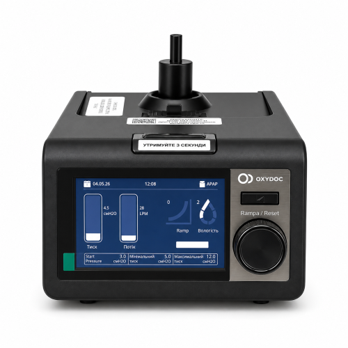 Апарат неінвазивної вентиляції OXYDOC Авто CPAP/APAP Black Edition з маскою розмір M і зволожувачем Апарат неінвазивної вентиляції OXYDOC Авто CPAP/APAP Black Edition з маскою розмір M і зволожувачем